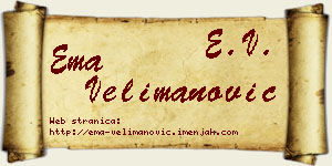 Ema Velimanović vizit kartica